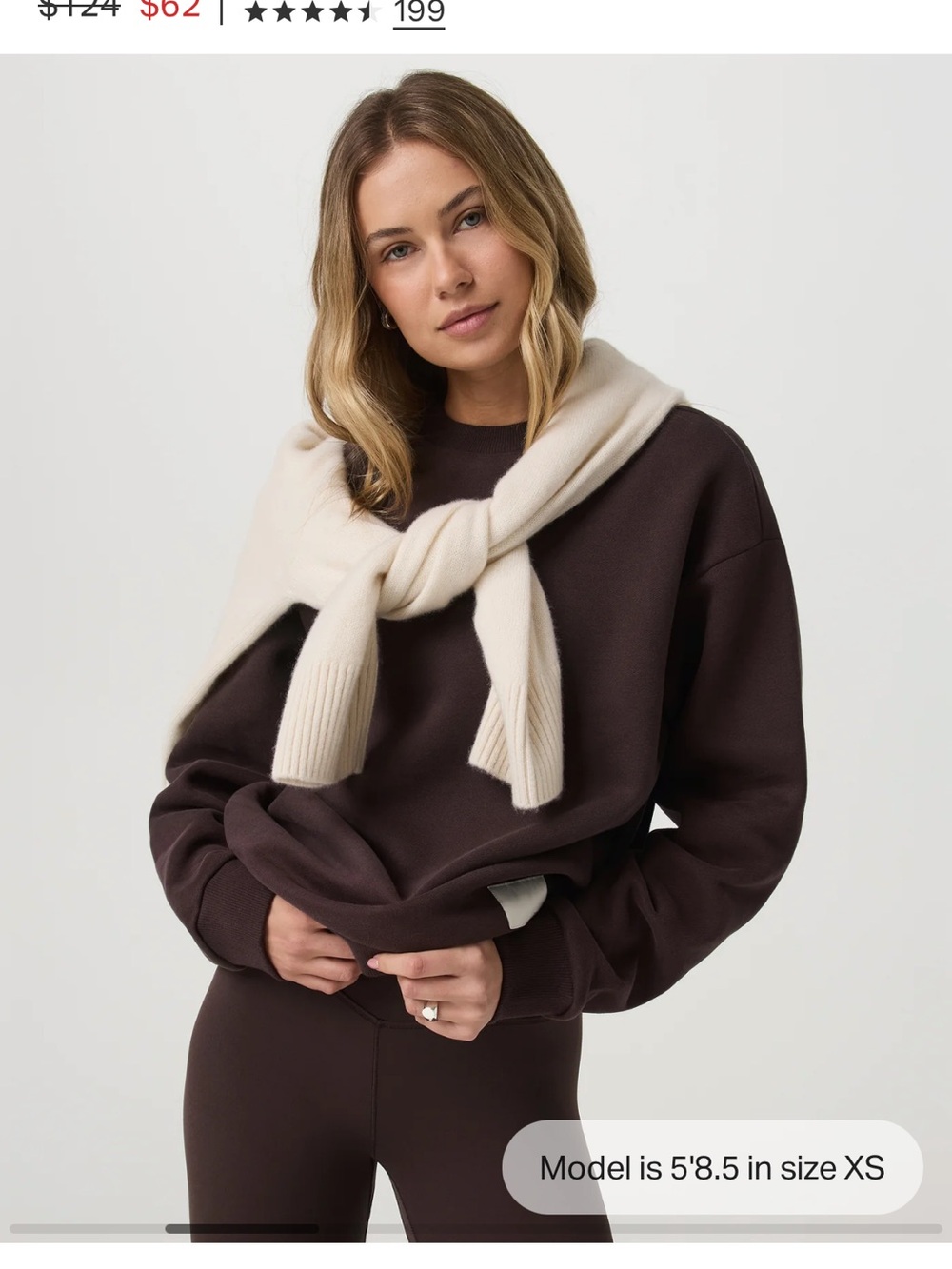 Vuori Chocolate Brown Crewneck Sweatshirt